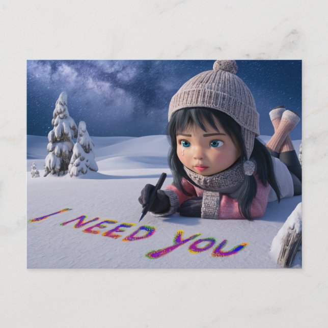 Cartão Postal Postcards I Need You 05 (Frente)