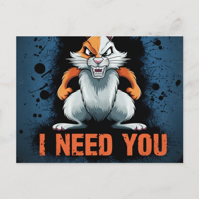 Cartão Postal Postcards I Need You 08 (Frente)