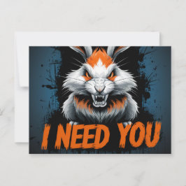 Cartão Postal Postcards I Need You 09