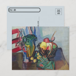 Cartão Postal Postcross - A Vida Estática Pintada por Ben Benn