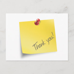 Cartão Postal Poste Obrigado