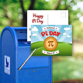 Cartão Postal Poste seu dia de pi