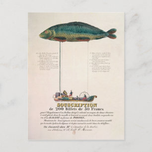 Cartão Postal Poster anunciando a assinatura