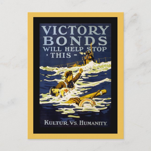 Cartão Postal Poster Art WWI (Frente)