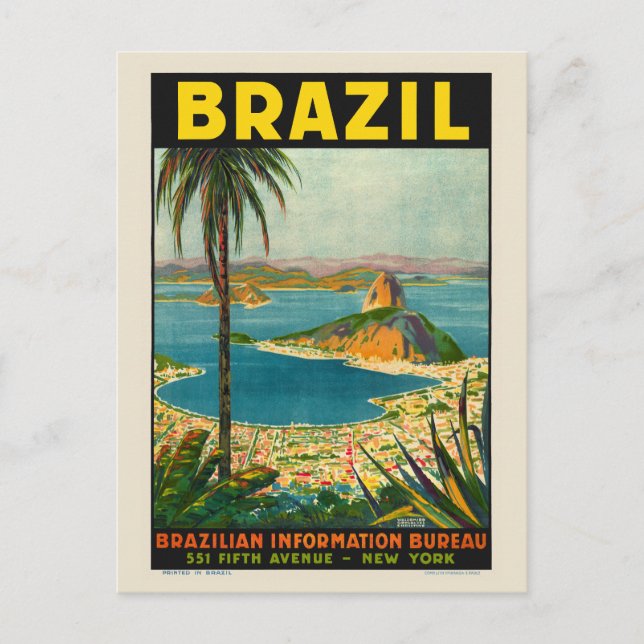 Cartão Postal Poster Brasil 1940 (Frente)