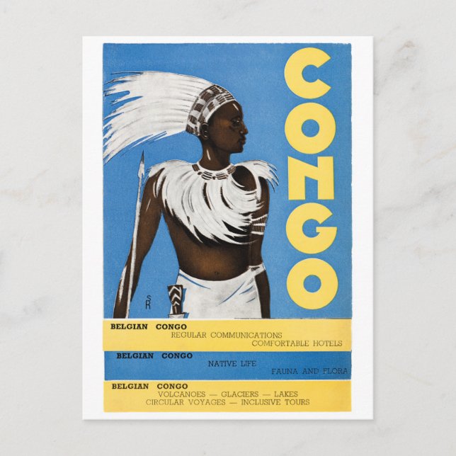 Cartão Postal Poster Congo restaurado (Frente)