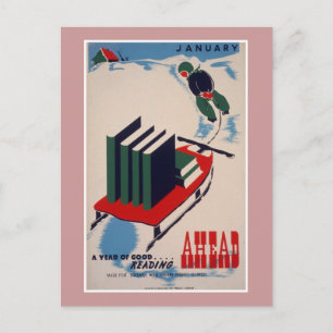Cartão Postal Poster da Biblioteca WPA