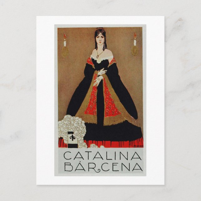 Cartão Postal Poster da Ópera Francesa (Frente)