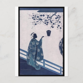 Cartão Postal Poster da Pintura em japonês c. final da década de