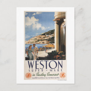 Cartão Postal Poster da via férrea do casal