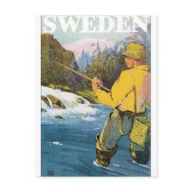 Poster da Viagens vintage suecia