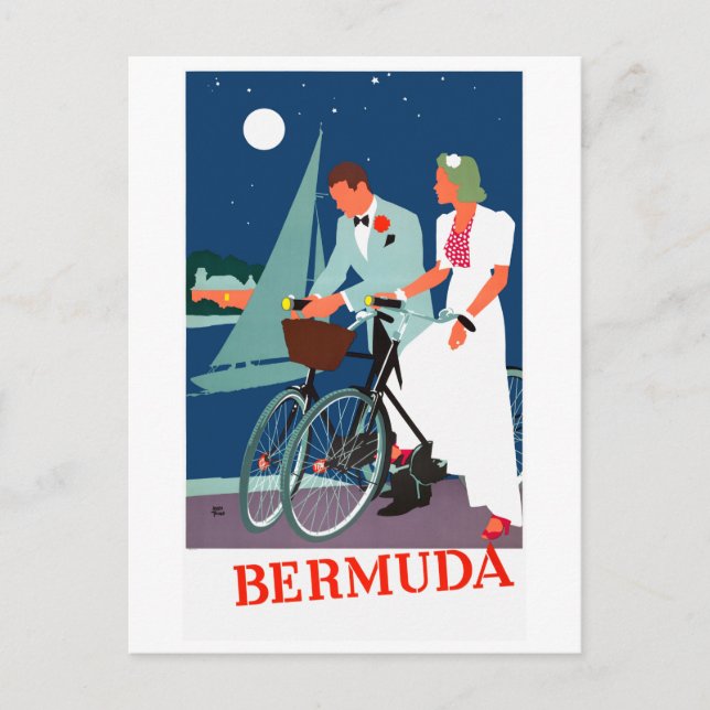 Cartão Postal Poster das Bermudas Restaurada (Frente)