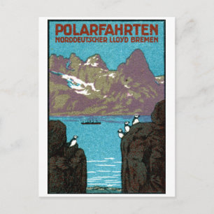 Cartão Postal poster de 1910 Ocean Liner