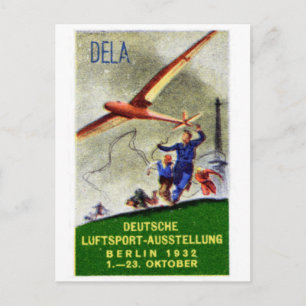Cartão Postal poster de 1932 Modelo de Concorrência para Aeronav
