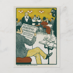 Cartão Postal Poster de anúncio 1895