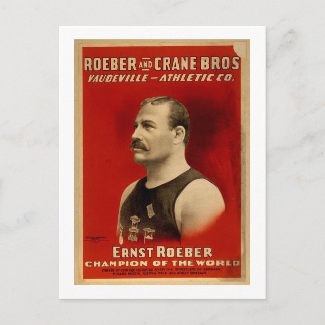 Cartão Postal Poster de atletismo (Frente)