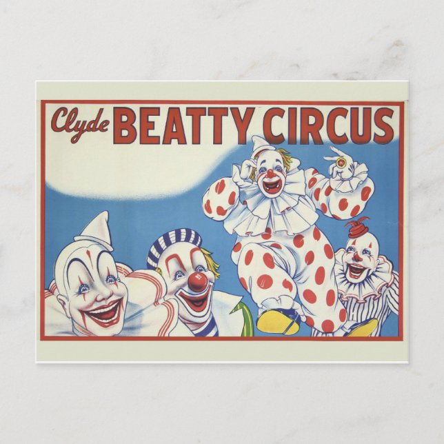 Cartão postal Poster de Circo (Frente)