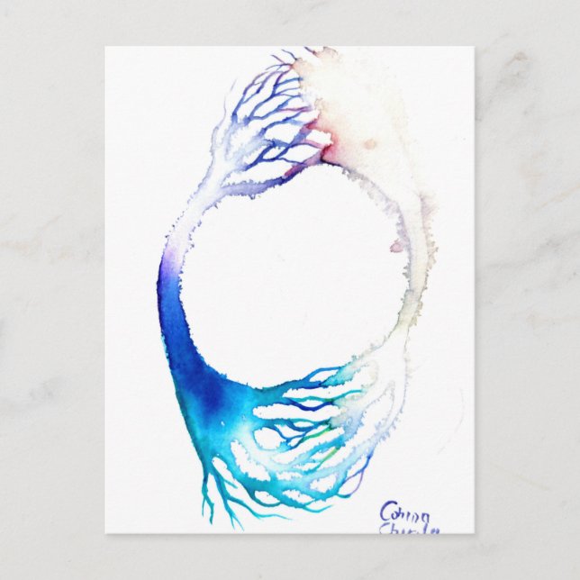 Cartão Postal Poster de conexão (Frente)