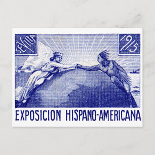 Cartão Postal poster de Expo Americano Espanhol de 1915