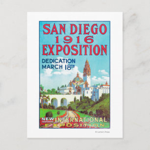 Cartão Postal Poster de Exposição Internacional de San Diego