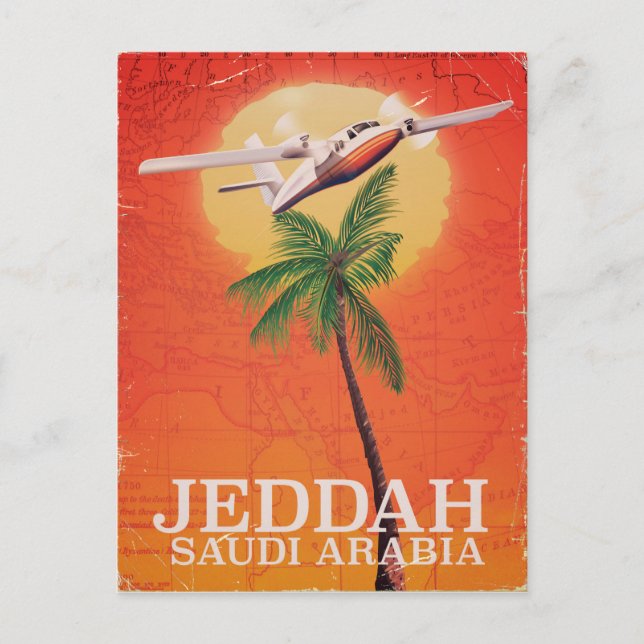 Cartão Postal Poster de Férias da Arábia Saudita (Frente)