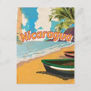 Cartão Postal Poster de férias da Nicarágua Vintage