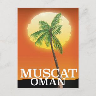 Cartão Postal Poster de férias de Muscat Oman