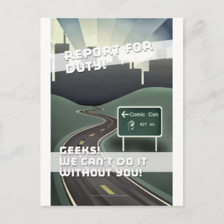 Cartão Postal Poster de Filme Con Comic