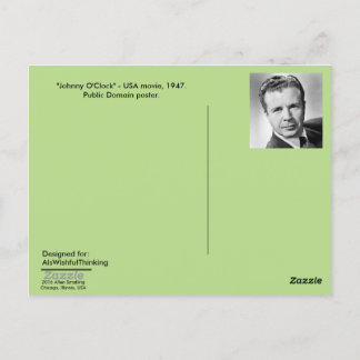 Cartão postal - poster de filme "Johnny O'Clock", 