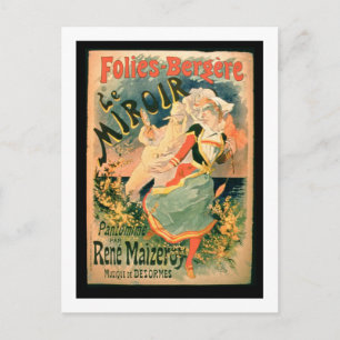 Cartão Postal Poster de "Le Miroir" no Folies-Bergere, um pa