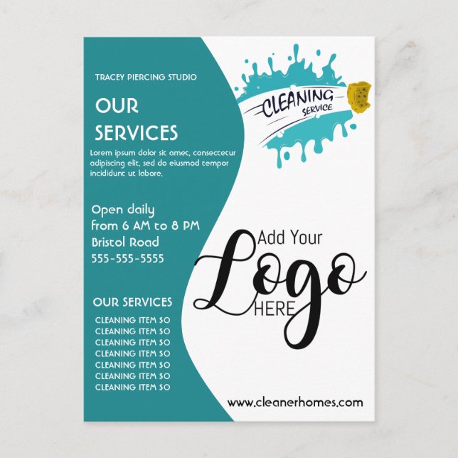 Cartão Postal poster de limpeza STUDIO poster Postca (Frente)