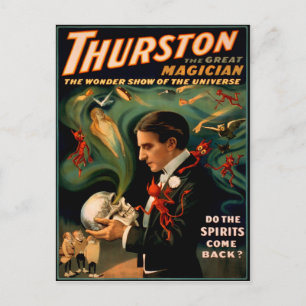 Cartão Postal Poster de mágico Vintage Thurston