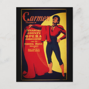Cartão Postal Poster de ópera carmen