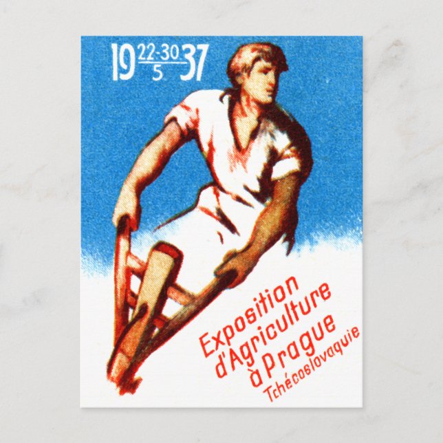Cartão Postal poster de Praga 1937 (Frente)