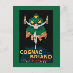 Cartão Postal Poster de Promocional de Briand Cognac