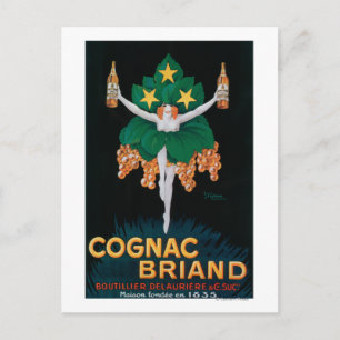Cartão Postal Poster de Promocional de Briand Cognac