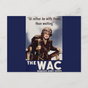 Cartão Postal Poster de Recrutamento da WAC