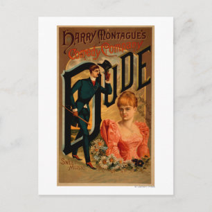 Cartão Postal Poster de Teatro de Comédia de Harry Montague