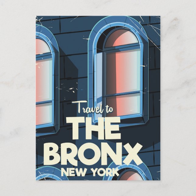 Cartão Postal Poster de viagens Bronx (Frente)