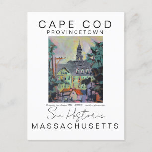 CARTÃO POSTAL POSTER DE VIAGENS CENÍFICO CAPE COD MASSACHUSETES