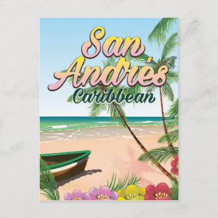 Cartão Postal Poster de viagens da ilha de San Andrés