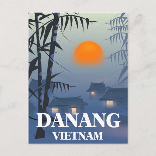 Cartão Postal Poster de viagens Da Nang Vietnam (Frente)