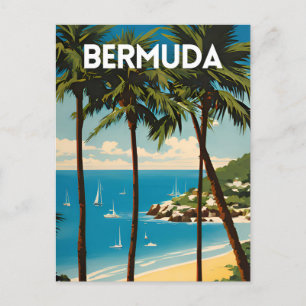 Cartão Postal Poster de viagens das Bermudas