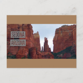 Cartão Postal Poster de viagens das Montanhas Sedona Arizona