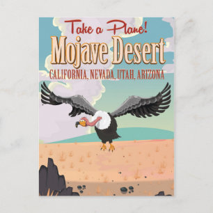 Cartão Postal Poster de viagens de desenho do Desert Mojave