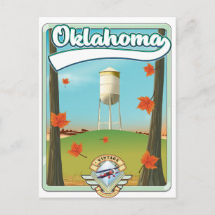 Cartão Postal Poster de viagens de Oklahoma