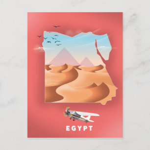 Cartão Postal Poster de viagens do Egito