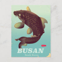 Poster de viagens do estilo de vintage sul-coreano
