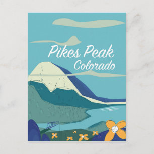 Cartão Postal Poster de viagens do estilo de vintagem Pikes Pike