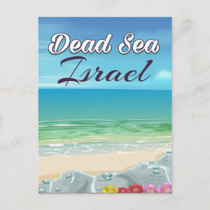 Cartão Postal poster de viagens do Mar morto Israel